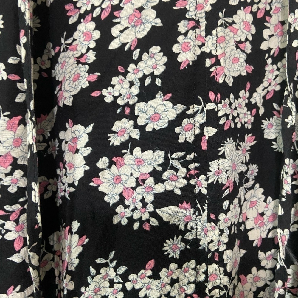 Umgee size S sleeveless split neck cherry blossom floral tunic tank EUC - Picture 5 of 6